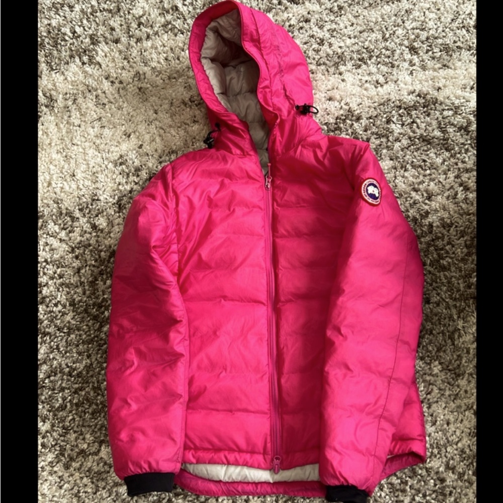 Canada Goose Pink Hooded Jacket